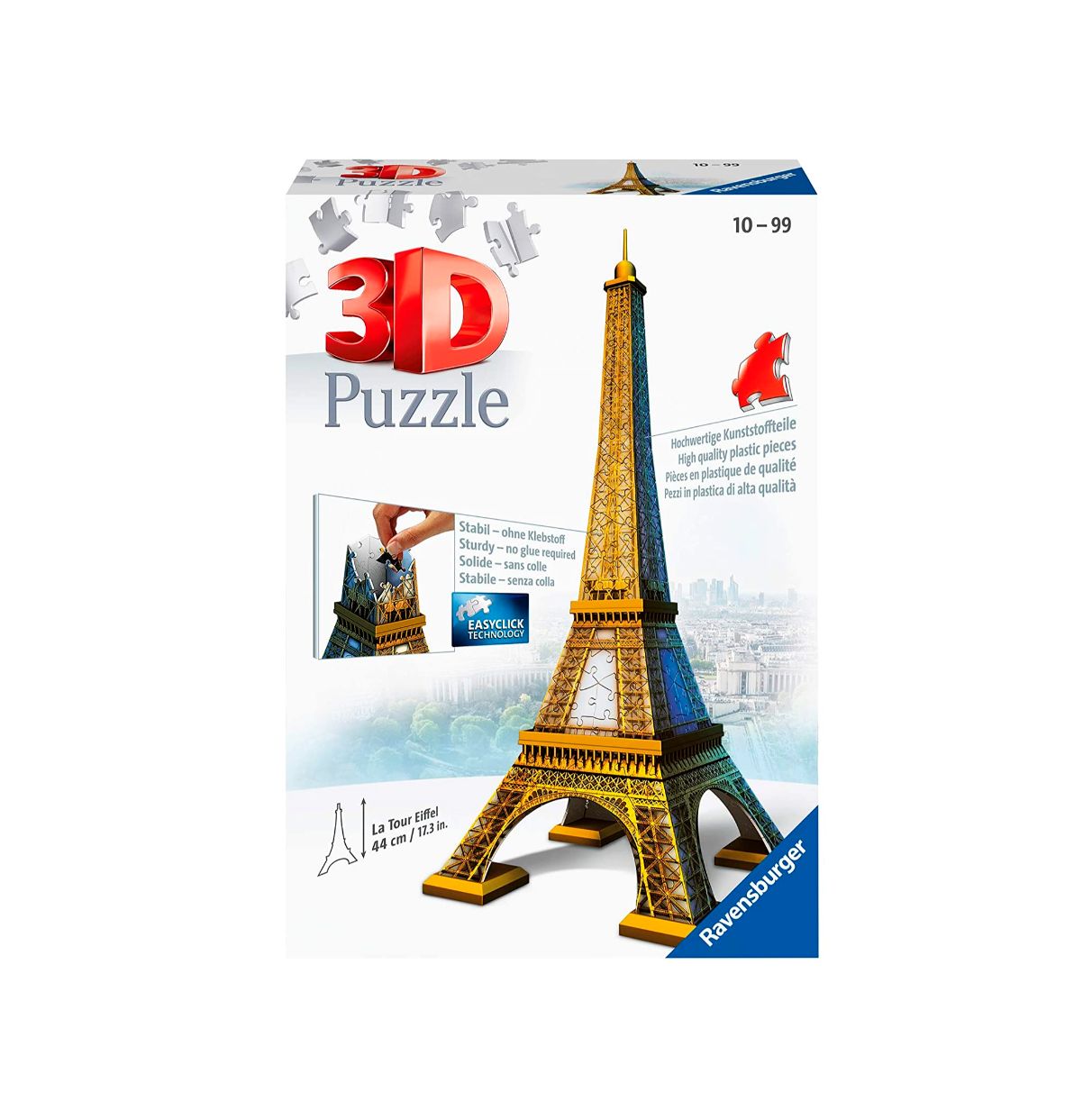 puzzle 3d 216 tour eiffel 44 cm(ravensburger - 12556)