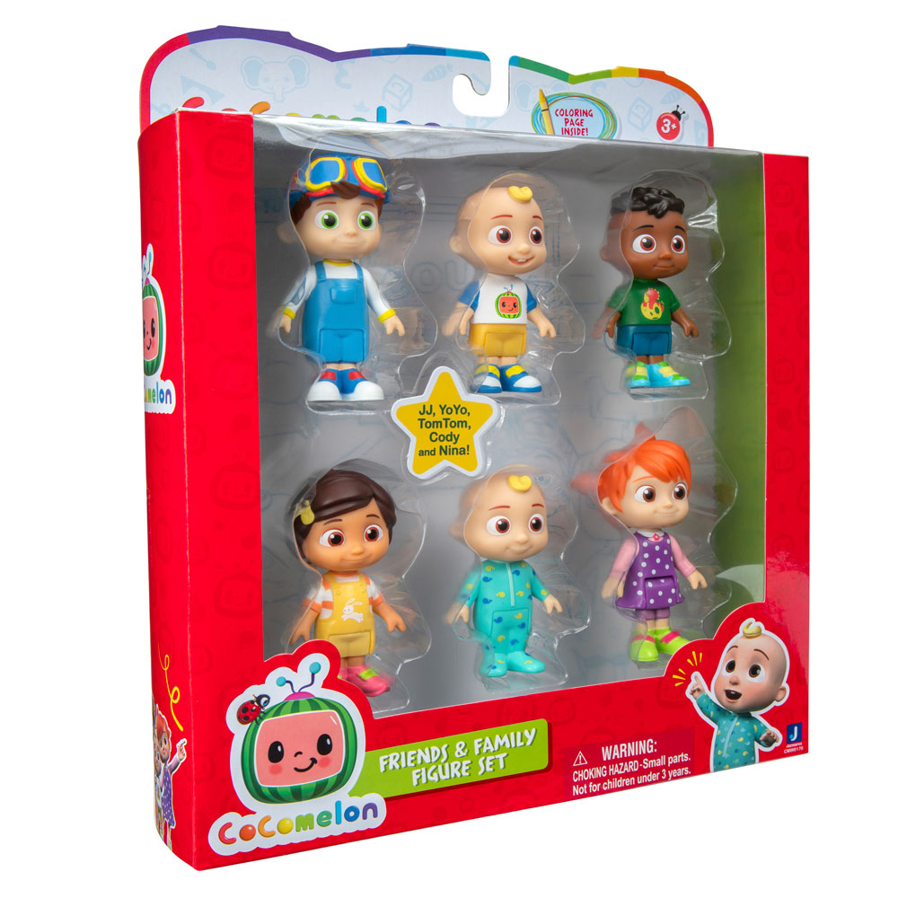 cocomelon pack familia y amigos  ( bandai - wt0170 )