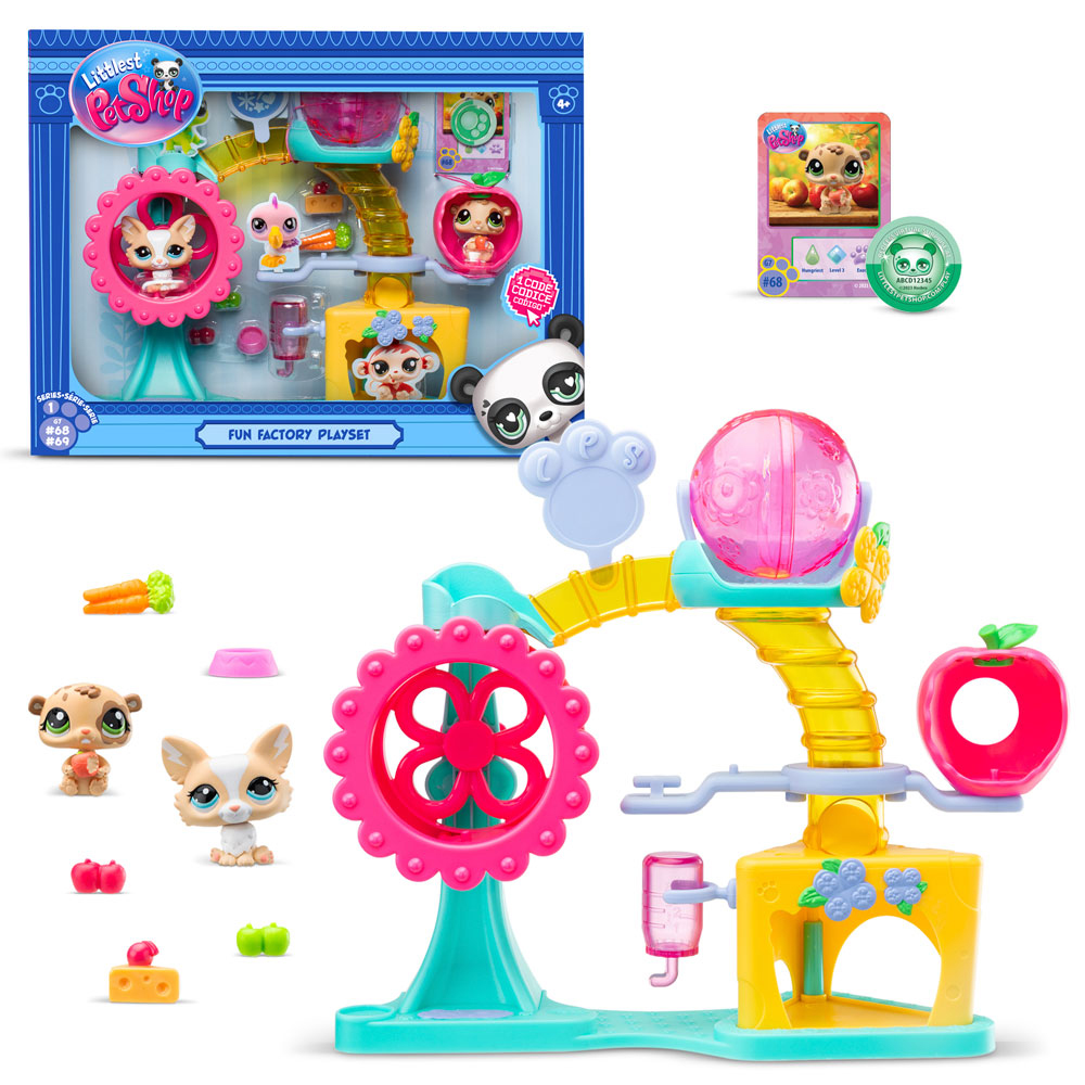 littlest pet shop playset hora diversion ( bandai - bf00519 )