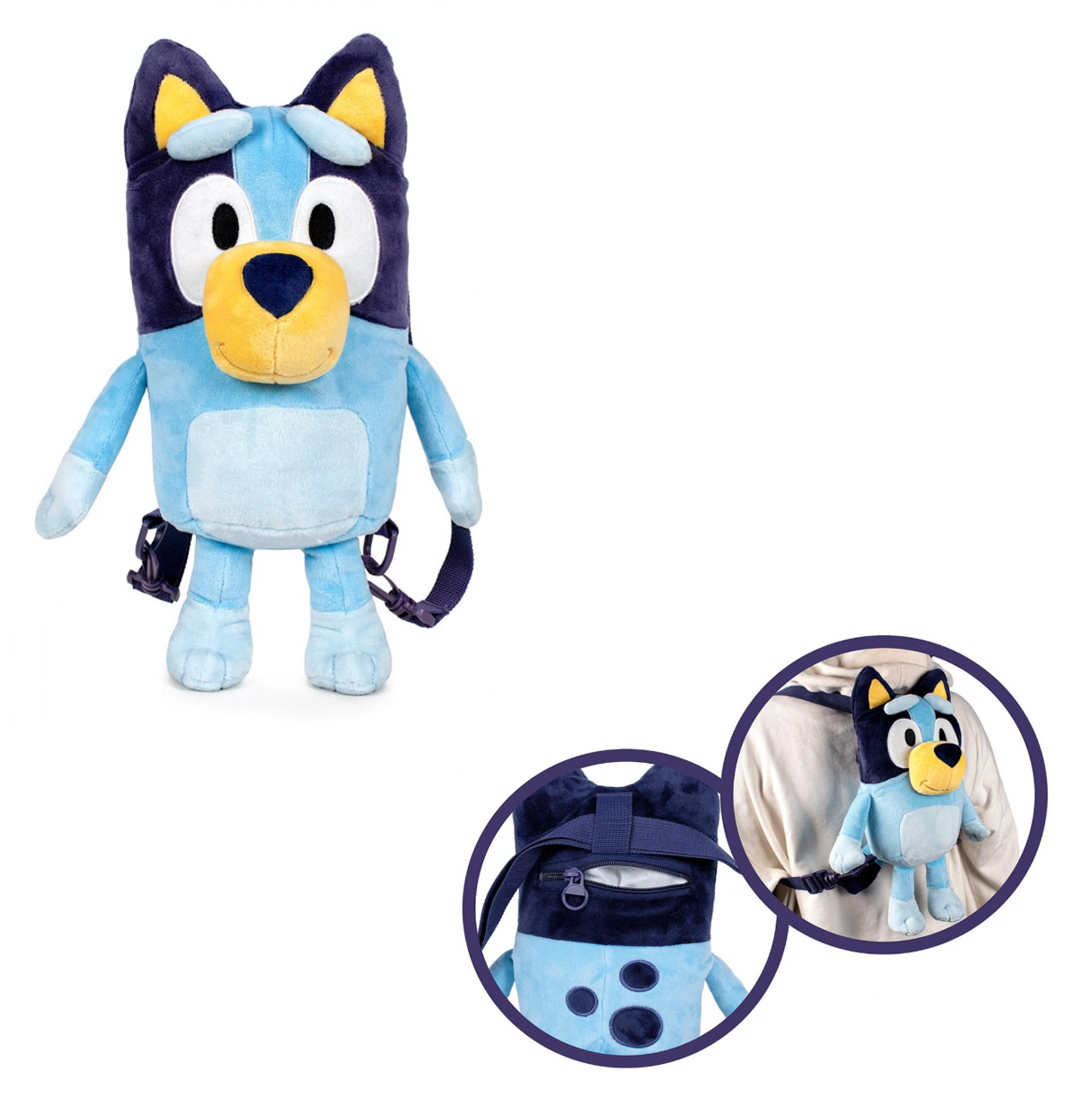 bluey 35 cm mochila backpack ( famosa - 760023651 )