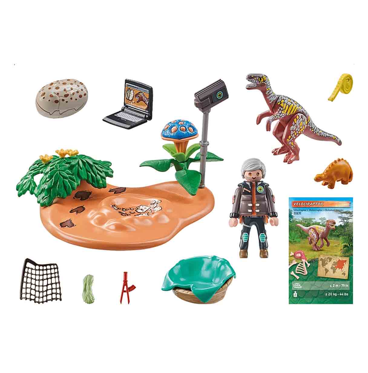 playmobil nido estegosaurio ladron huevo ( 71526 )