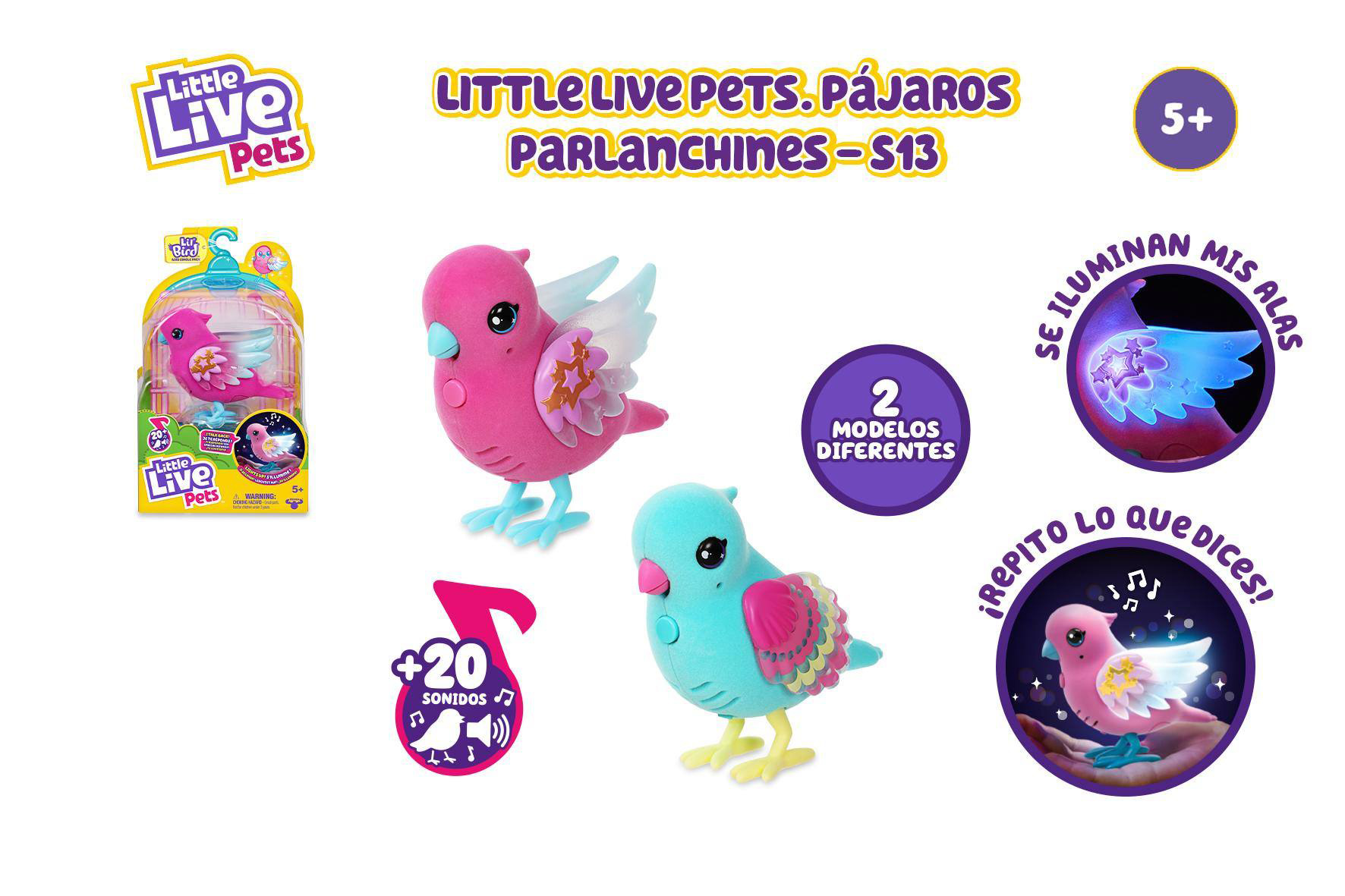 little live pets pajaritos parlanchines  ( famosa - lpb14000)