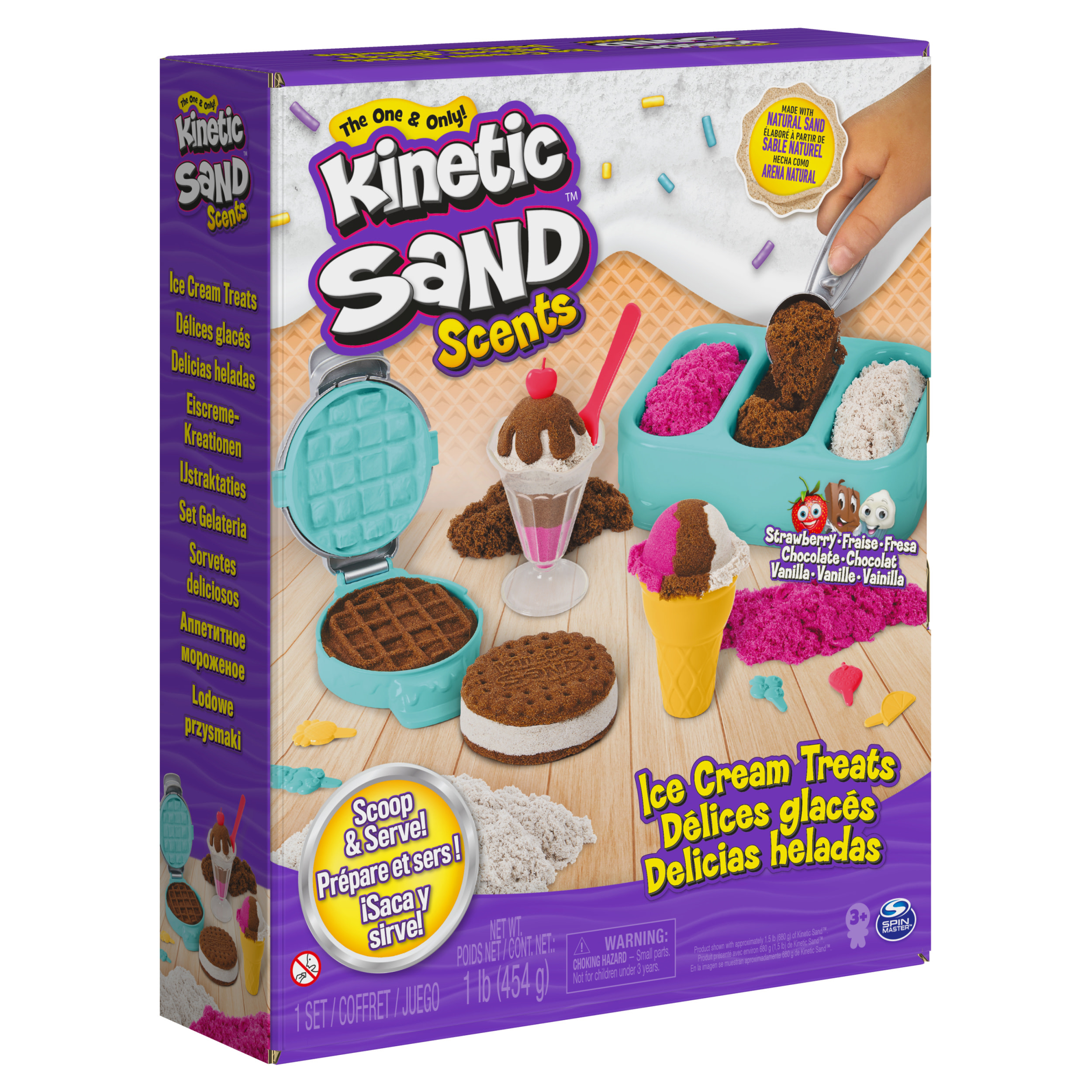 kinetic sand helado y golosinas (spin master - 6059742 )