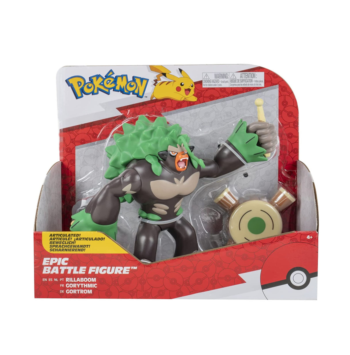 pokemon figura epic rillaboom (bizak - 63220182