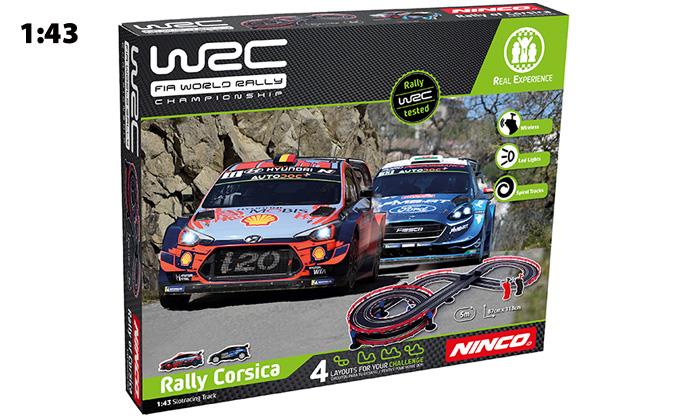 ninco circuito wrc rally corsica 1/43   (fabrica de juguetes - 91012)