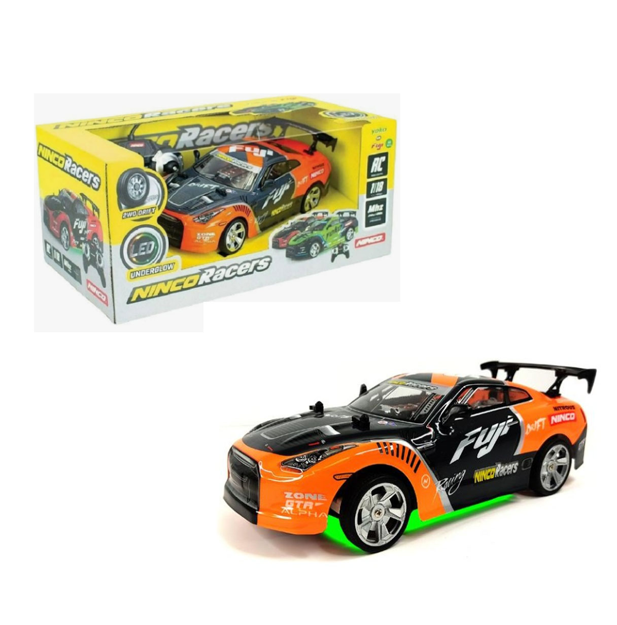 nincoracers coche r/c fuji 1:18  (ninco - nh93169 )