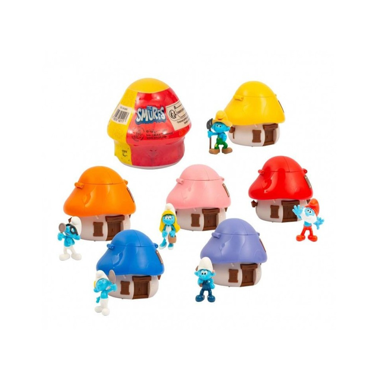 pitufos surprise house figuras (famosa - puf13000 )