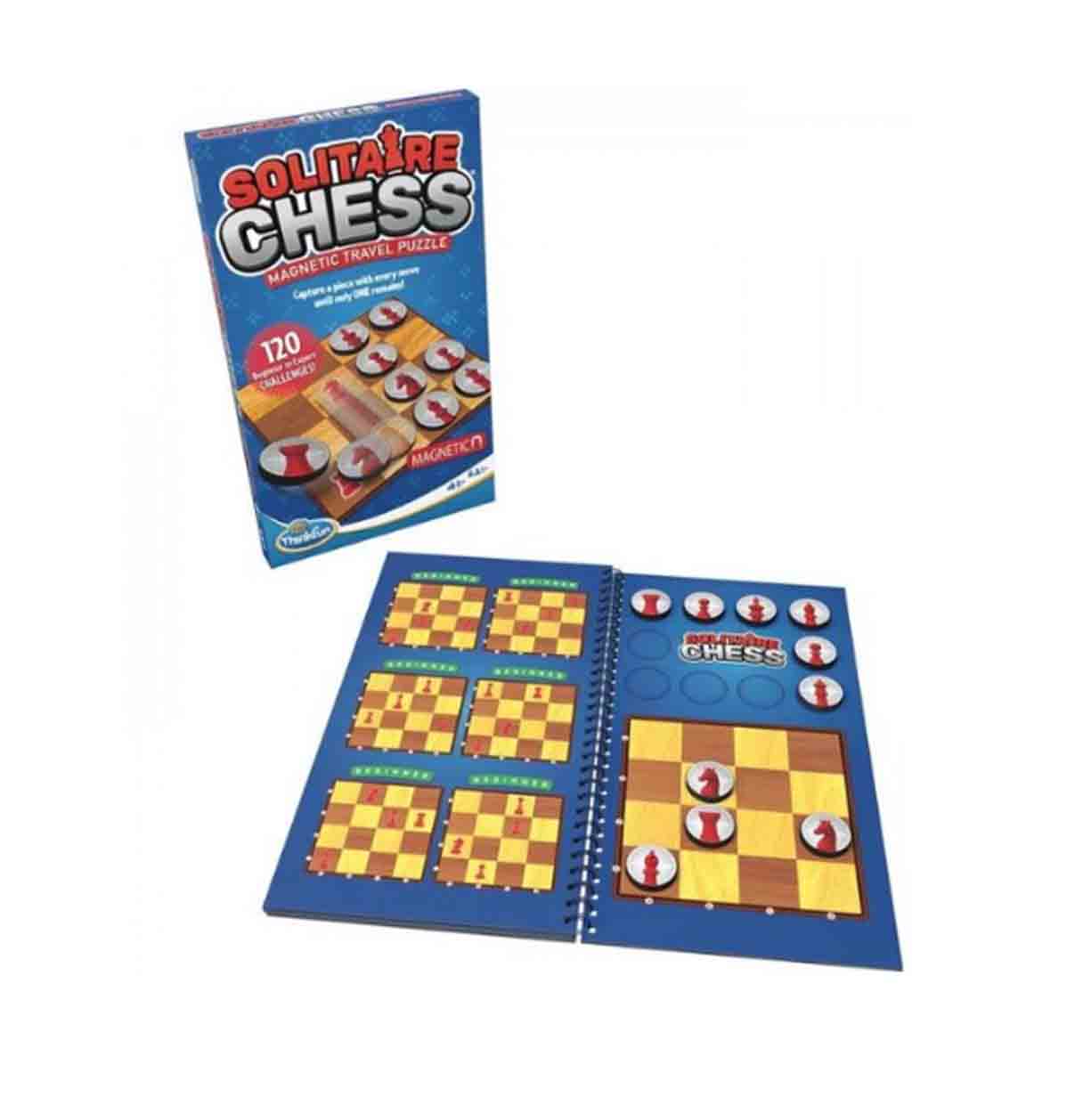 thinkfun solitaire chess puzzle magnetic ( ravensburger - 76541 )
