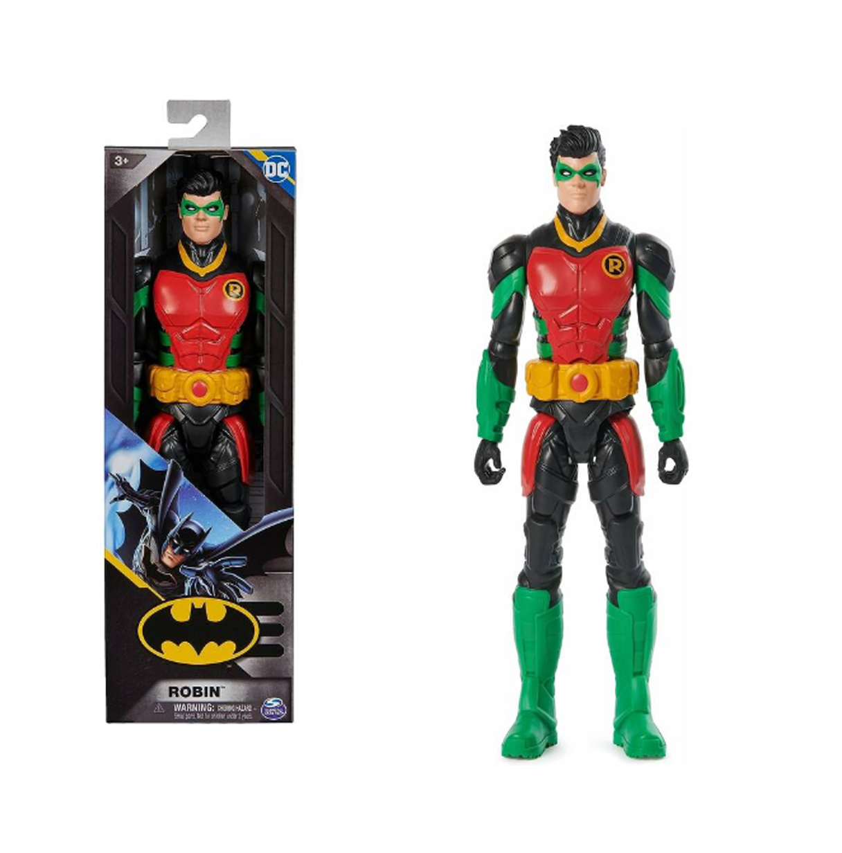 batman figura robin 30 cm nuevo diseño ( spin master - 6067623)