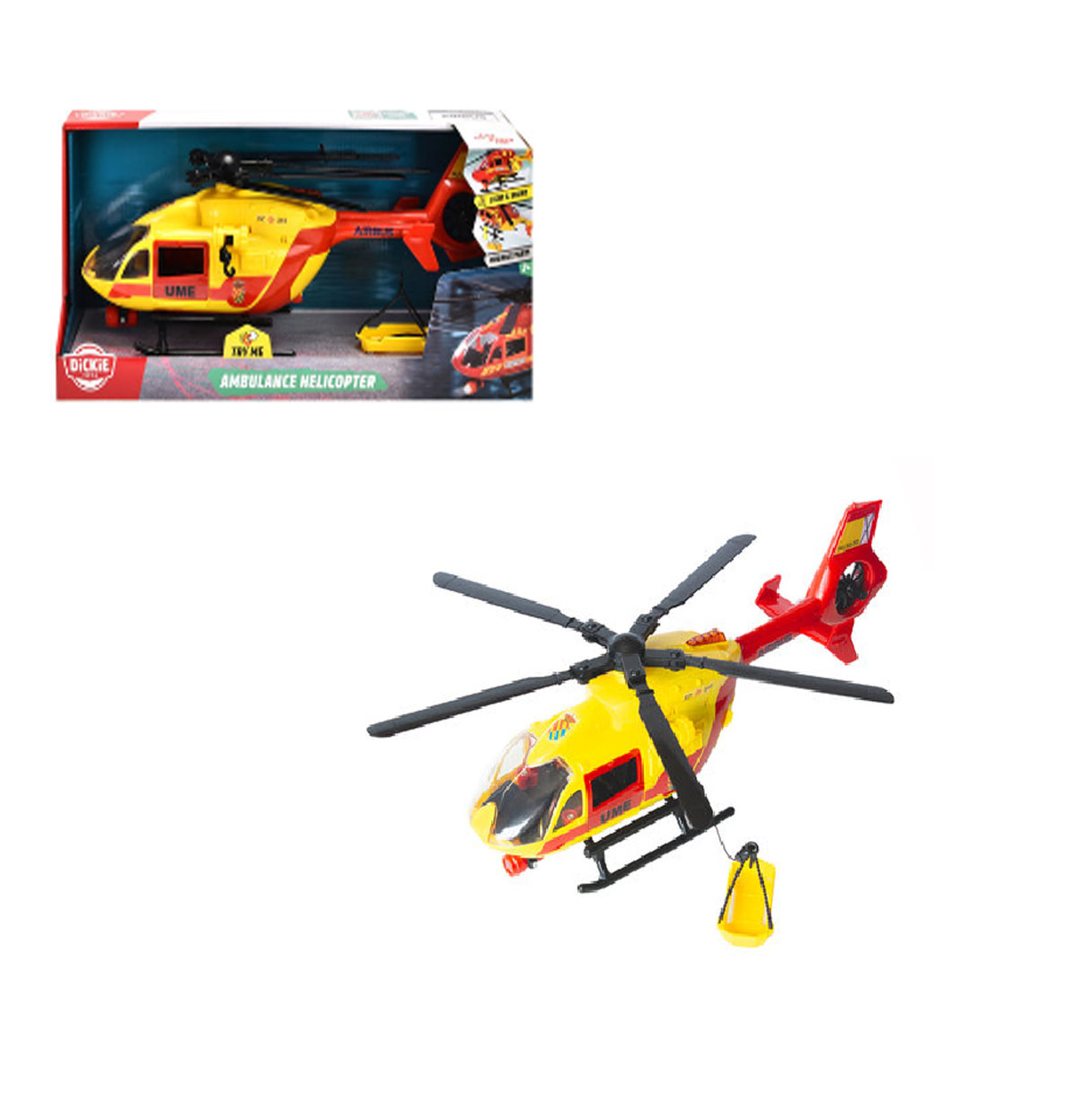 majorette helicoptero rescate ume 36 cm (simba - 203716024si5)