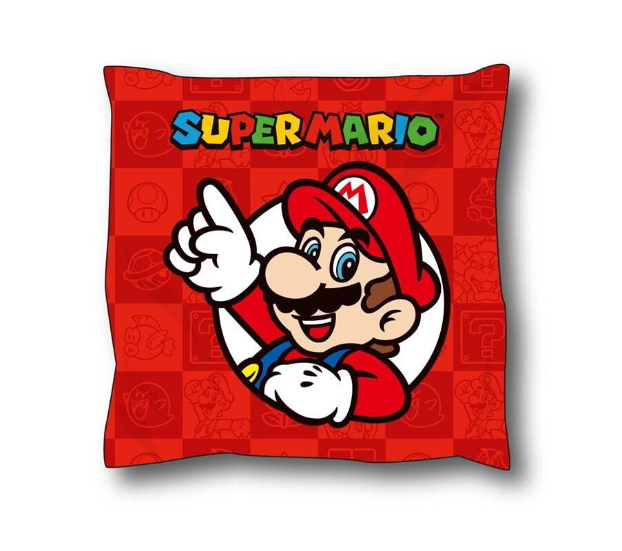 peluche cojin super mario 40x40 cm   (grupo moya - 7743)