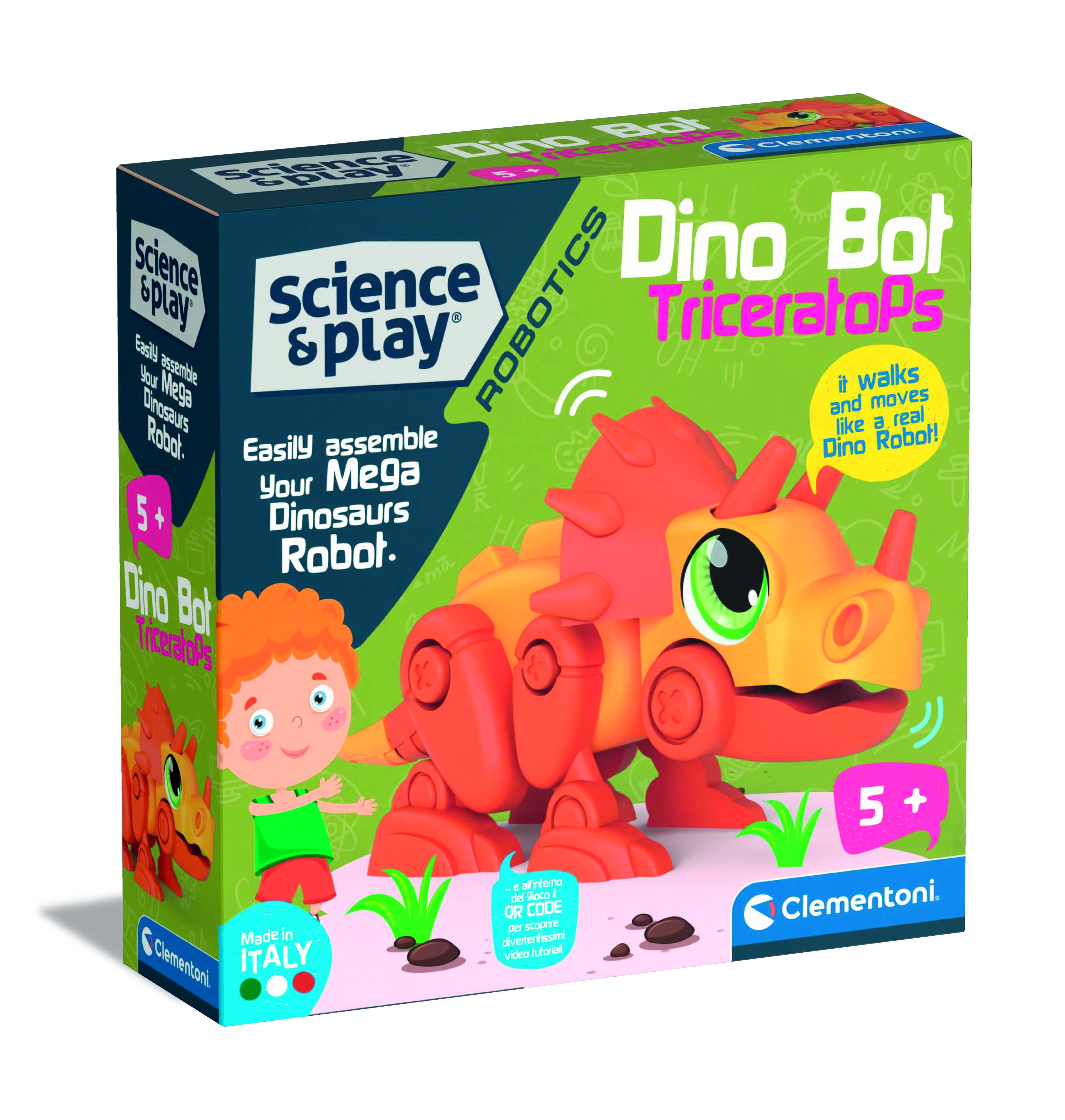 ciencia y juego robotics bot triceratops (75074)