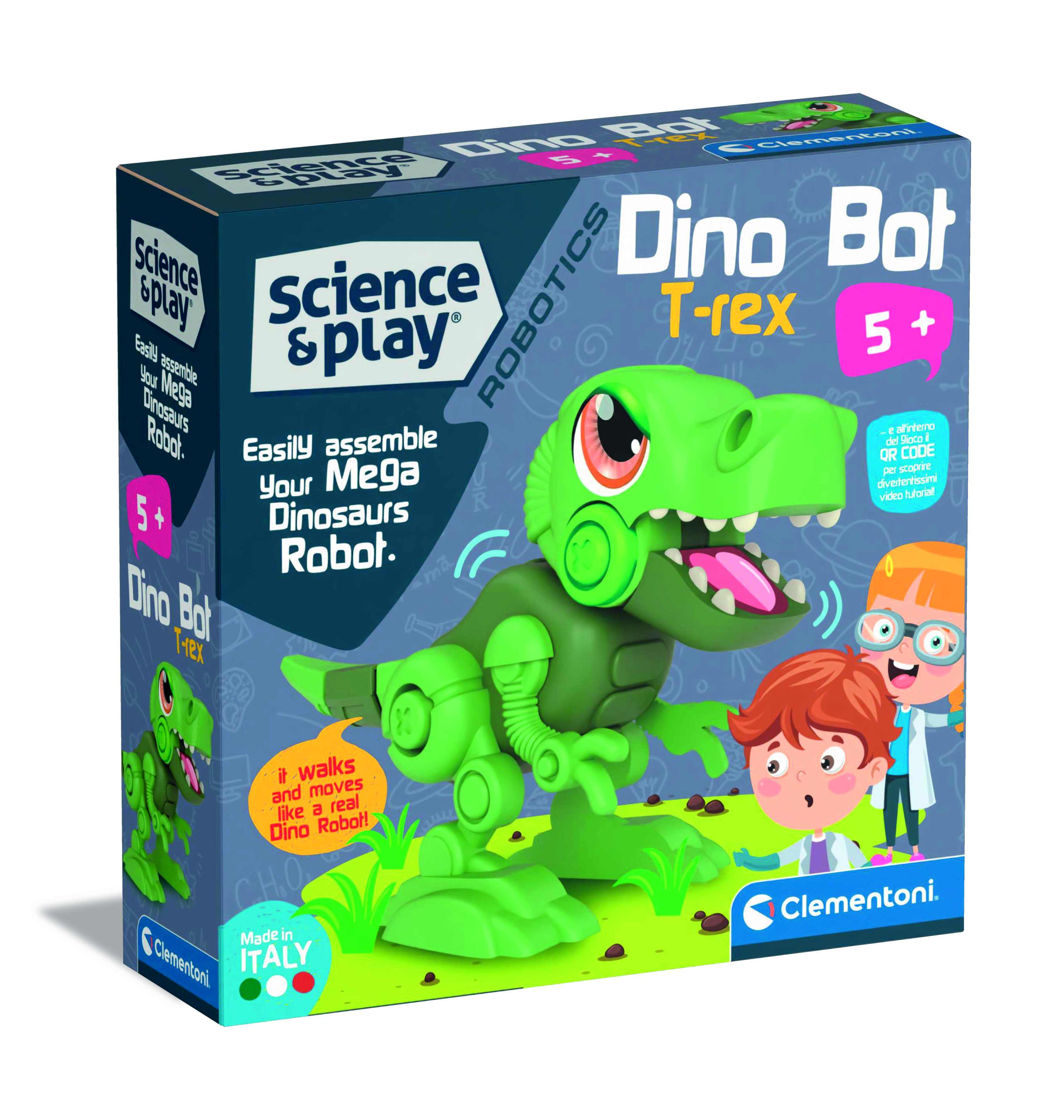 ciencia y juego robotics dino bot t-rex  (clementoni - 75073)