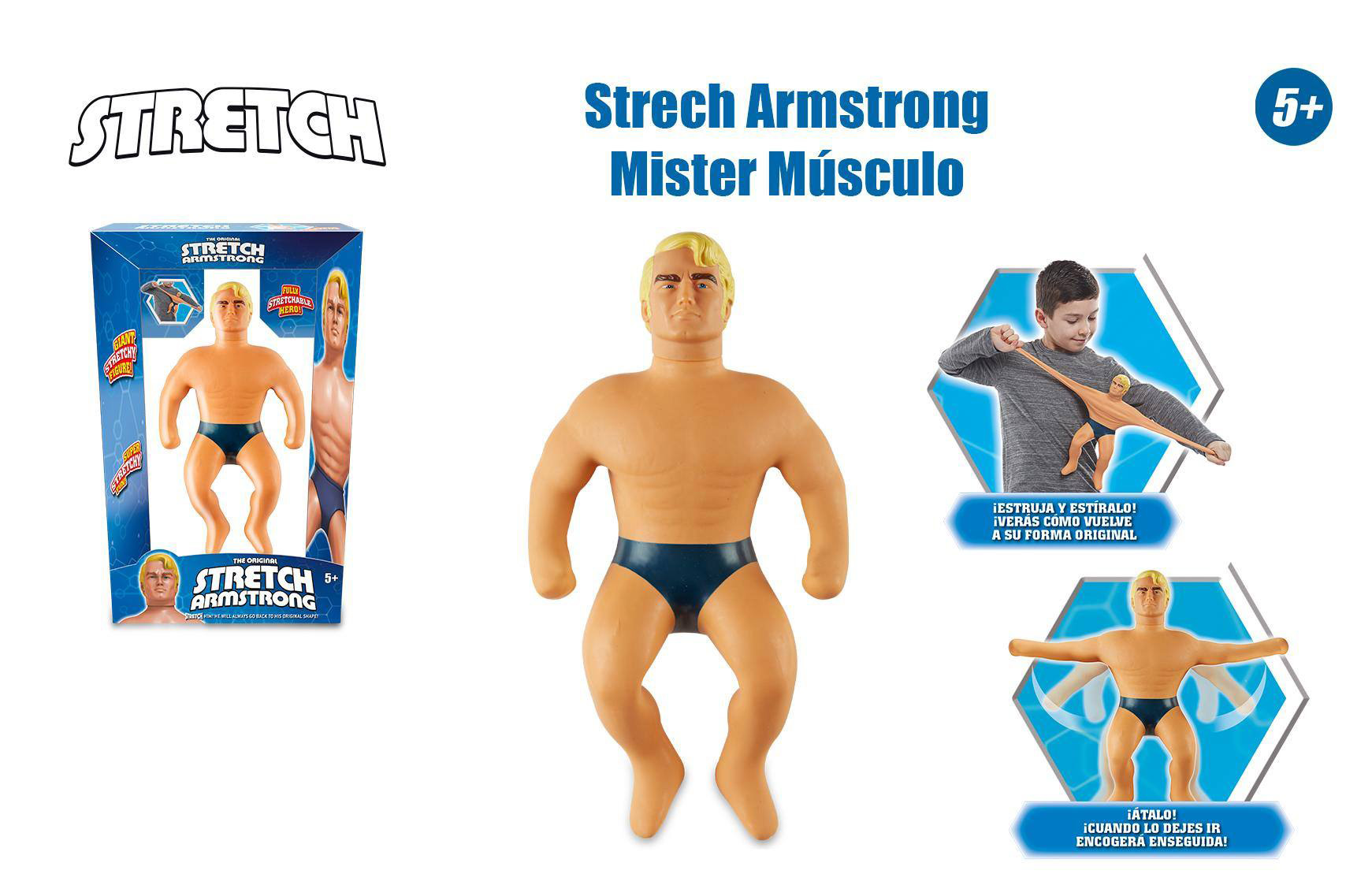 stretch armstrong mister músculo ( famosa - tre00001)