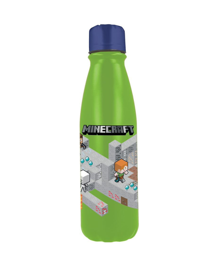 stor botella aluminio 600 ml minecraft (40440)