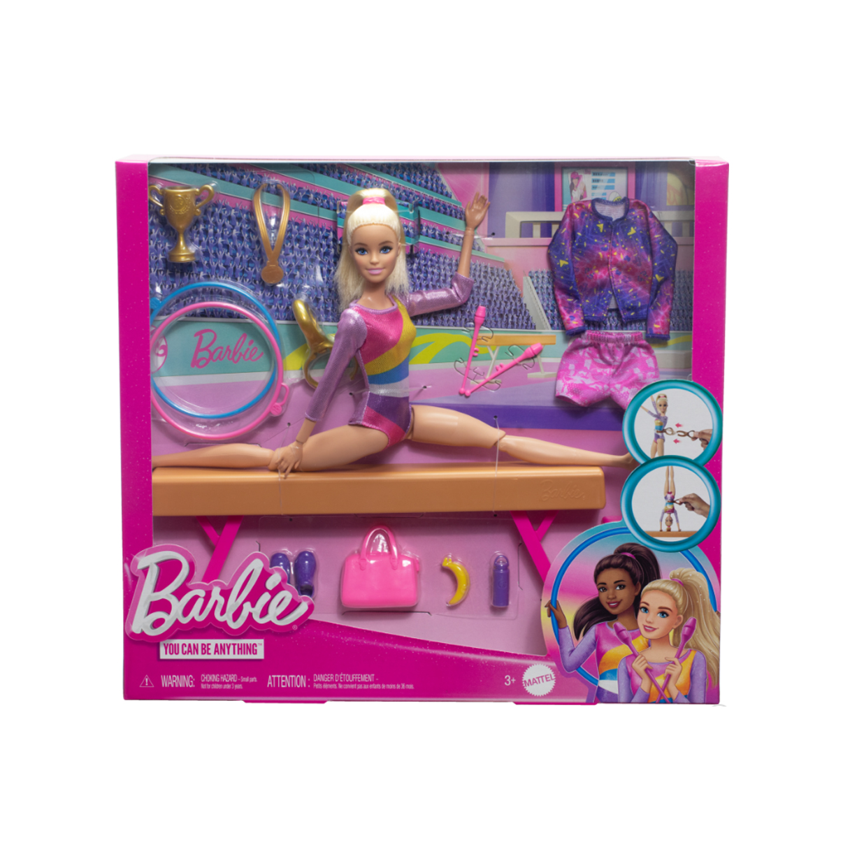 barbie tu puedes ser gimnasta rubia    (mattel - hrg52)