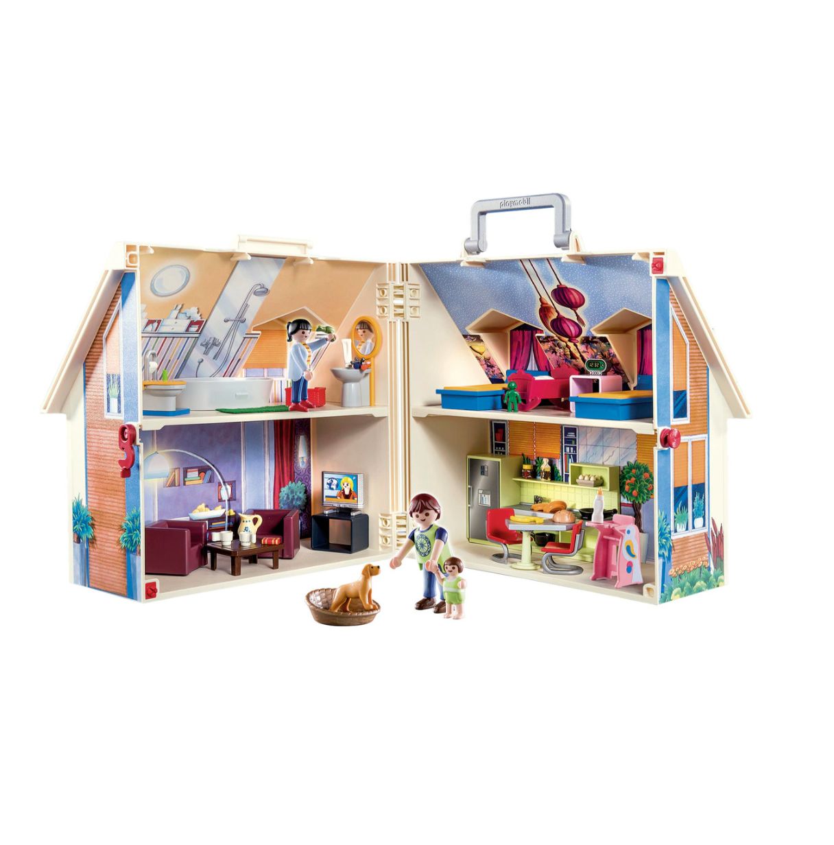 playmobil casa de muñecas maletin (70985)