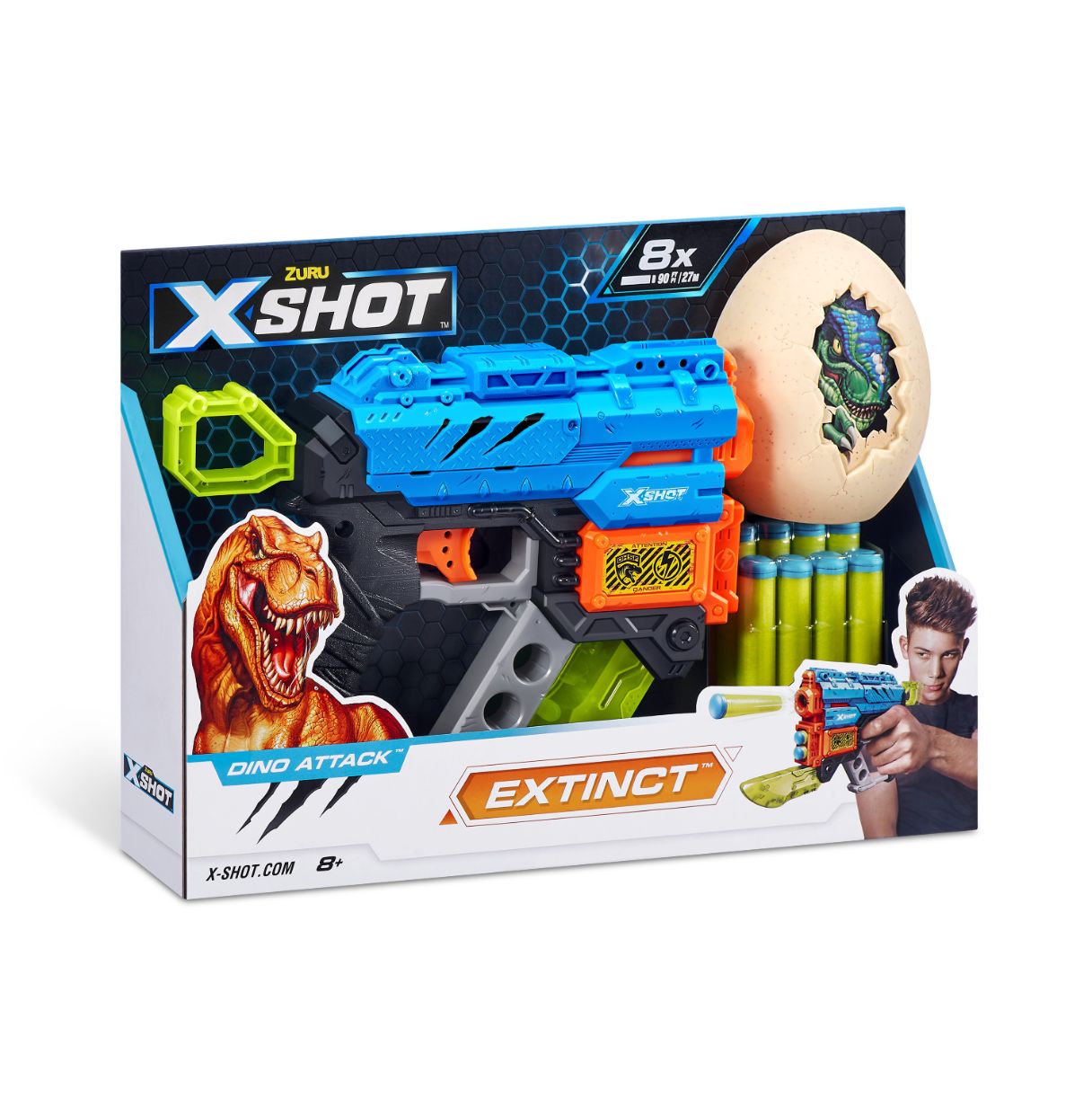 x-shot pistola de dardos dino attack