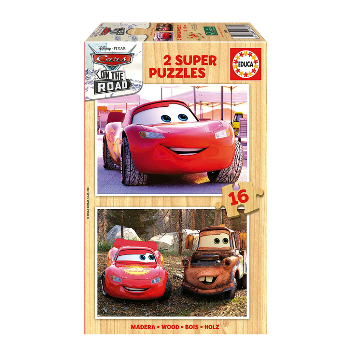 puzzle 2x16 pzas cars (educa - 19670)