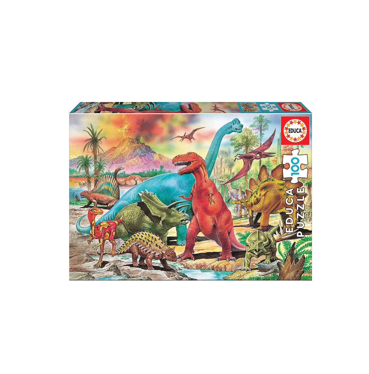 puzzle 100 pzas dinosaurios (educa - 13179)