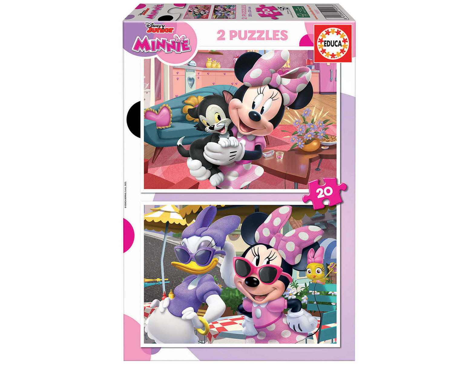 puzzle 2x20 pzas minnie  (educa - 19297)