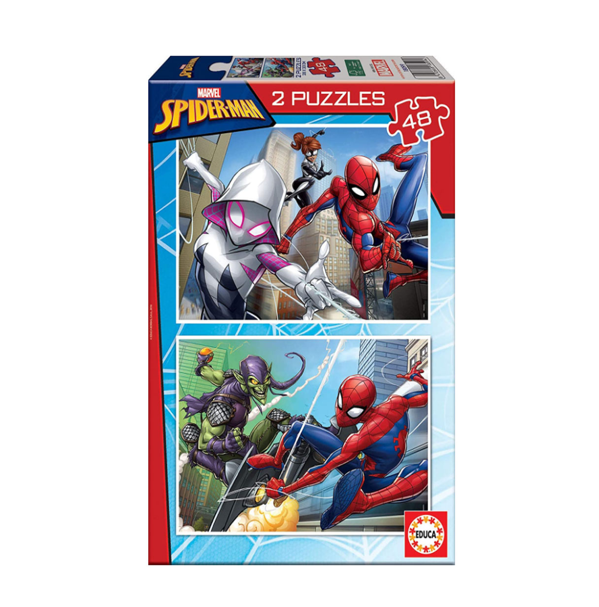 puzzle 2x48 pzas spiderman ( educa - 18099)