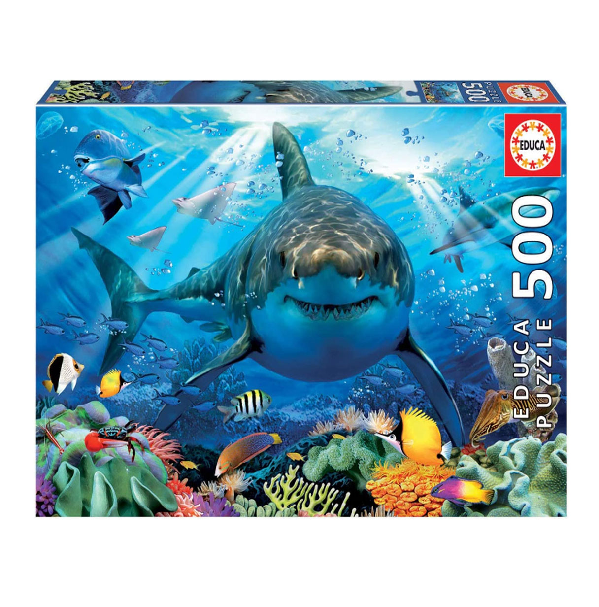 puzzle 500 piezas gran tiburon blanco (educa - 18478)