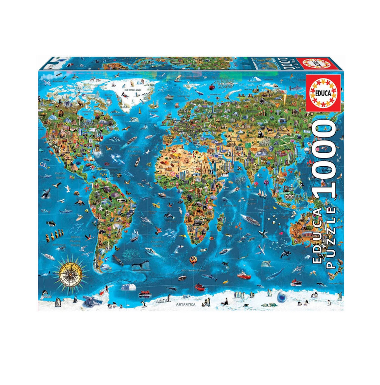 puzzle 1000 pzas maravillas del mundo (educa - 19022)