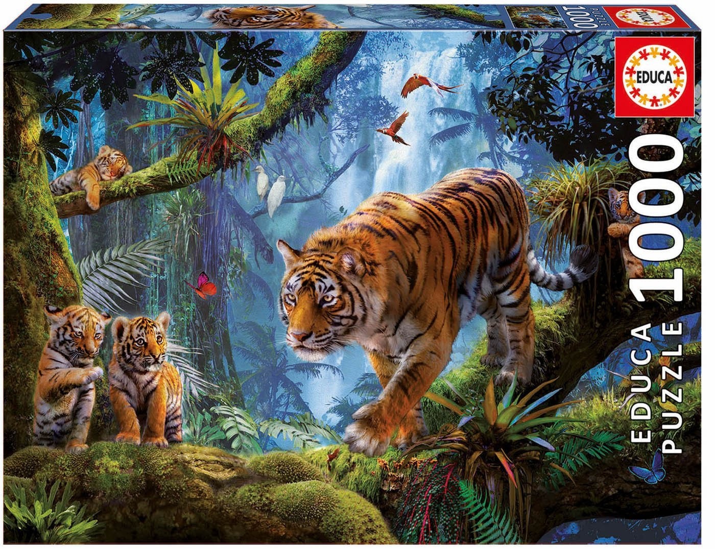 puzzle 1000 tigres en el arbol     (educa - 17662)