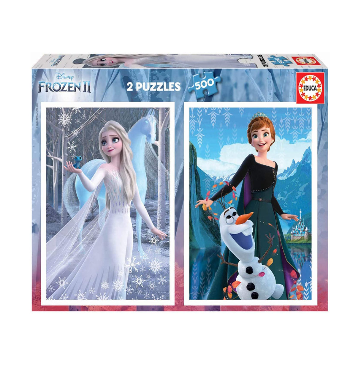 puzzle 2 x500 pzas frozen ii (educa -19016).