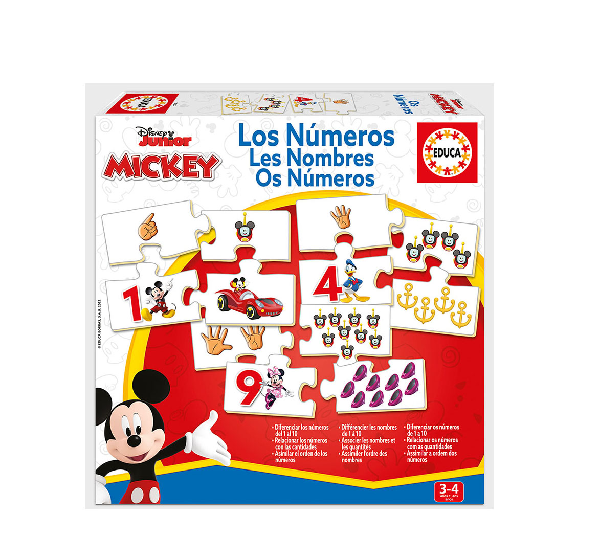 aprendo los numeros mickey & friends   (educa - 19327)