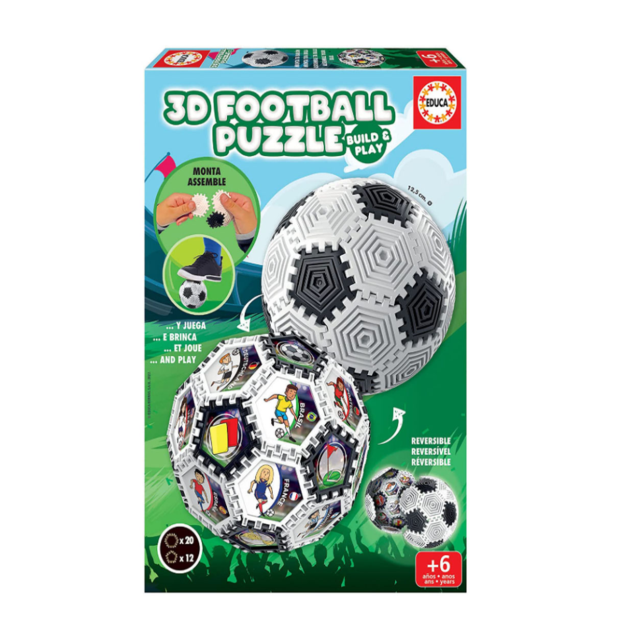 3d puzzle balon de futbol