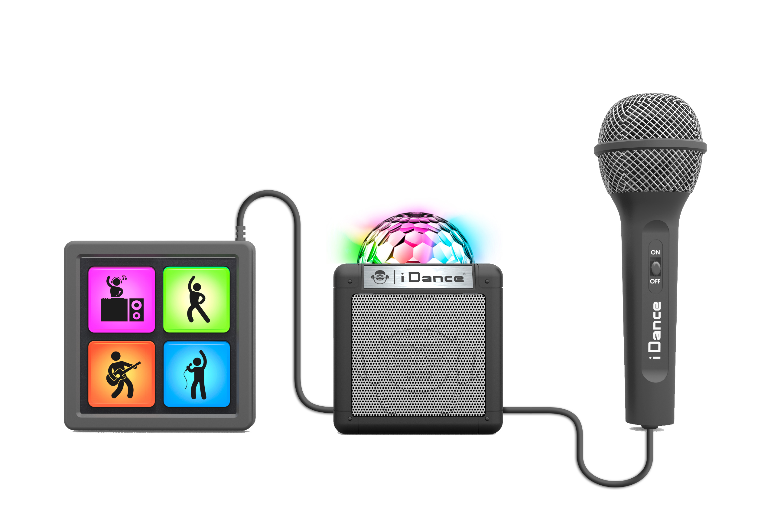 idance karaoke con microfono amplificador ( cefa - 00354)