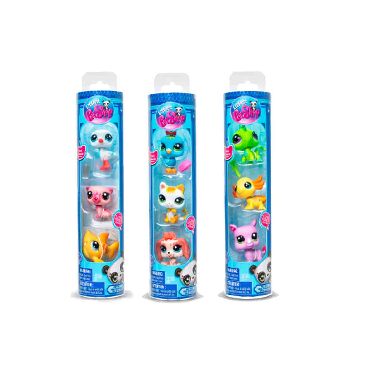 littlest pet shop pack 3 mascotas surtidas ( bf00550 )