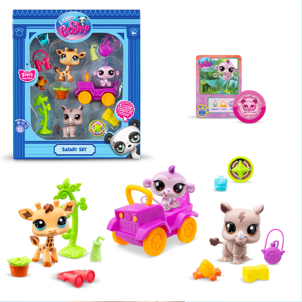 littlest pet shop pack de juegos safari ( bandai - bf00524 )