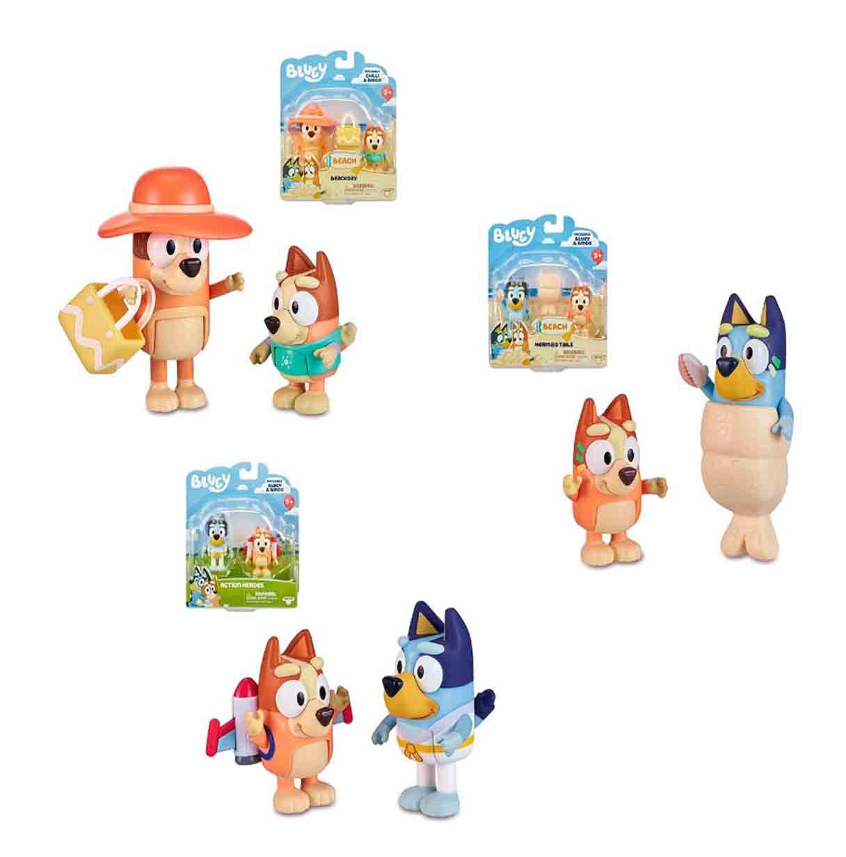 bluey s3 pack 2 figuras surtidas  ( famosa - bly69000 )