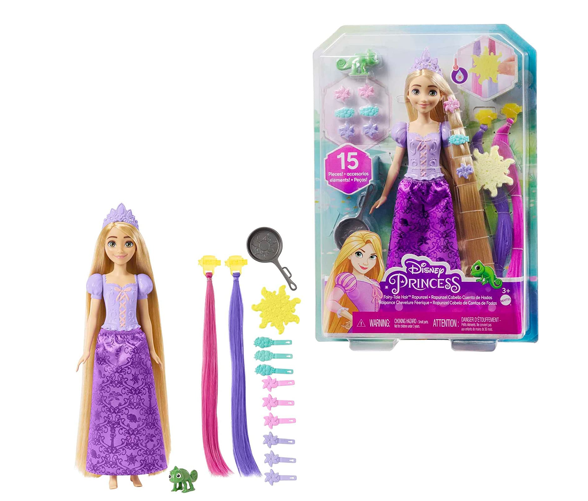 disney princess rapunzel peinados magico (mattel - hlw18)