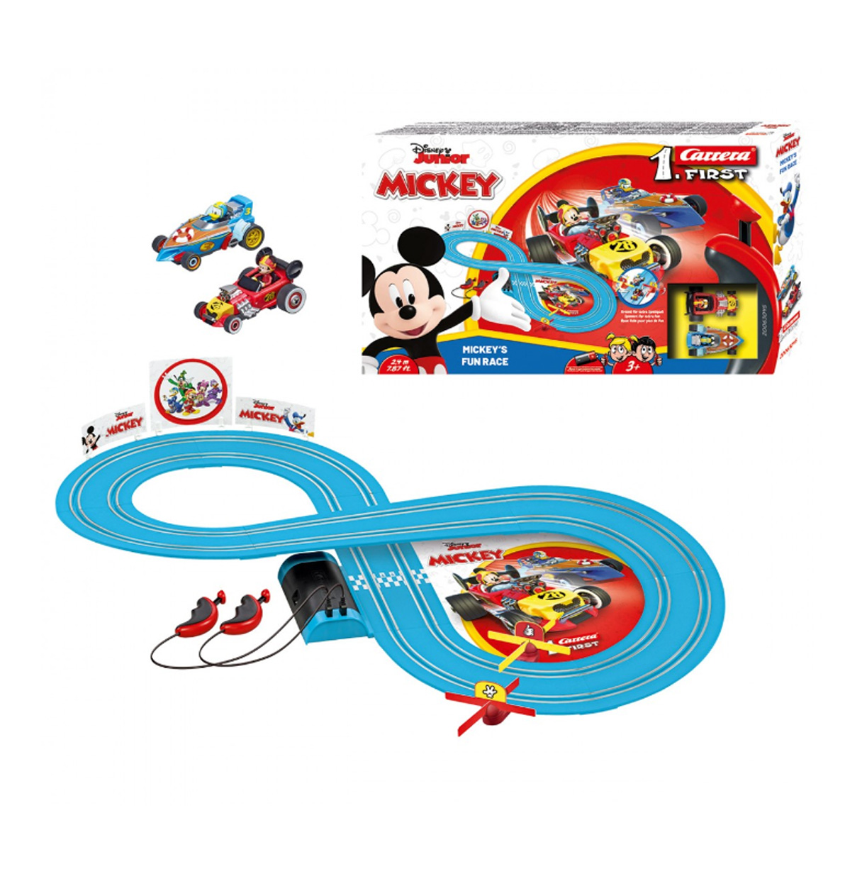 carrera circuito mickey's fun race 2,4 m (soldatoys  - 63045)