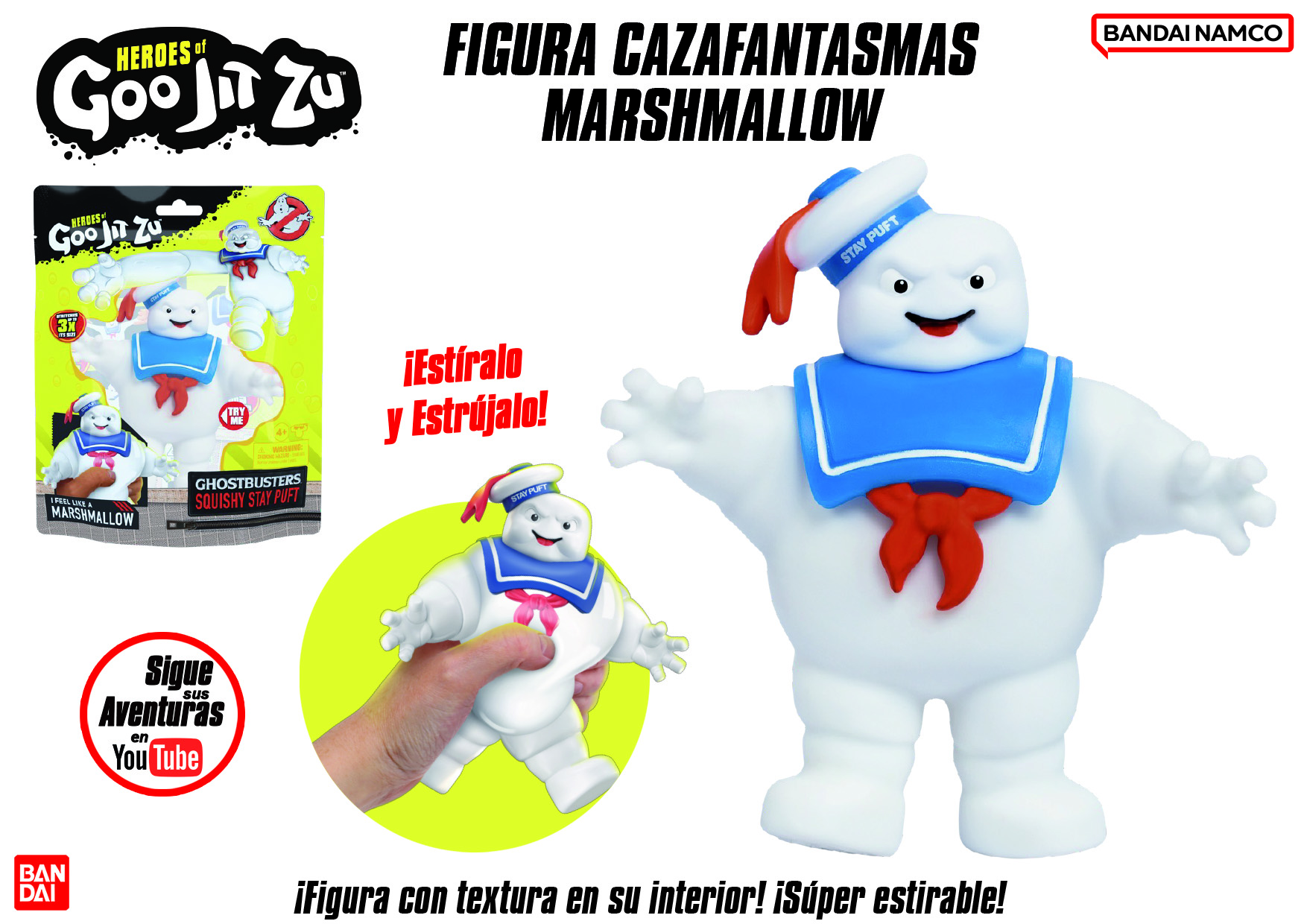 goo jit zu cazafantasmas marshmallow   (bandai - co42836)