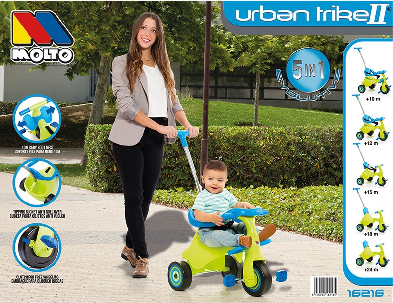 molto triciclo urban trike ii city  5 en 1 ( 16216 )