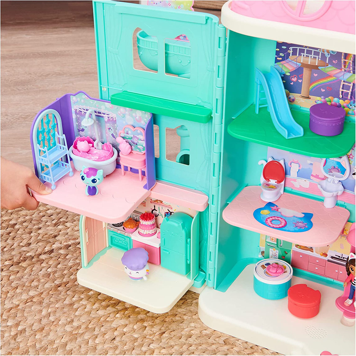 gabby´s dollhouse habitacion el baño de siregata (spin master 6062036)