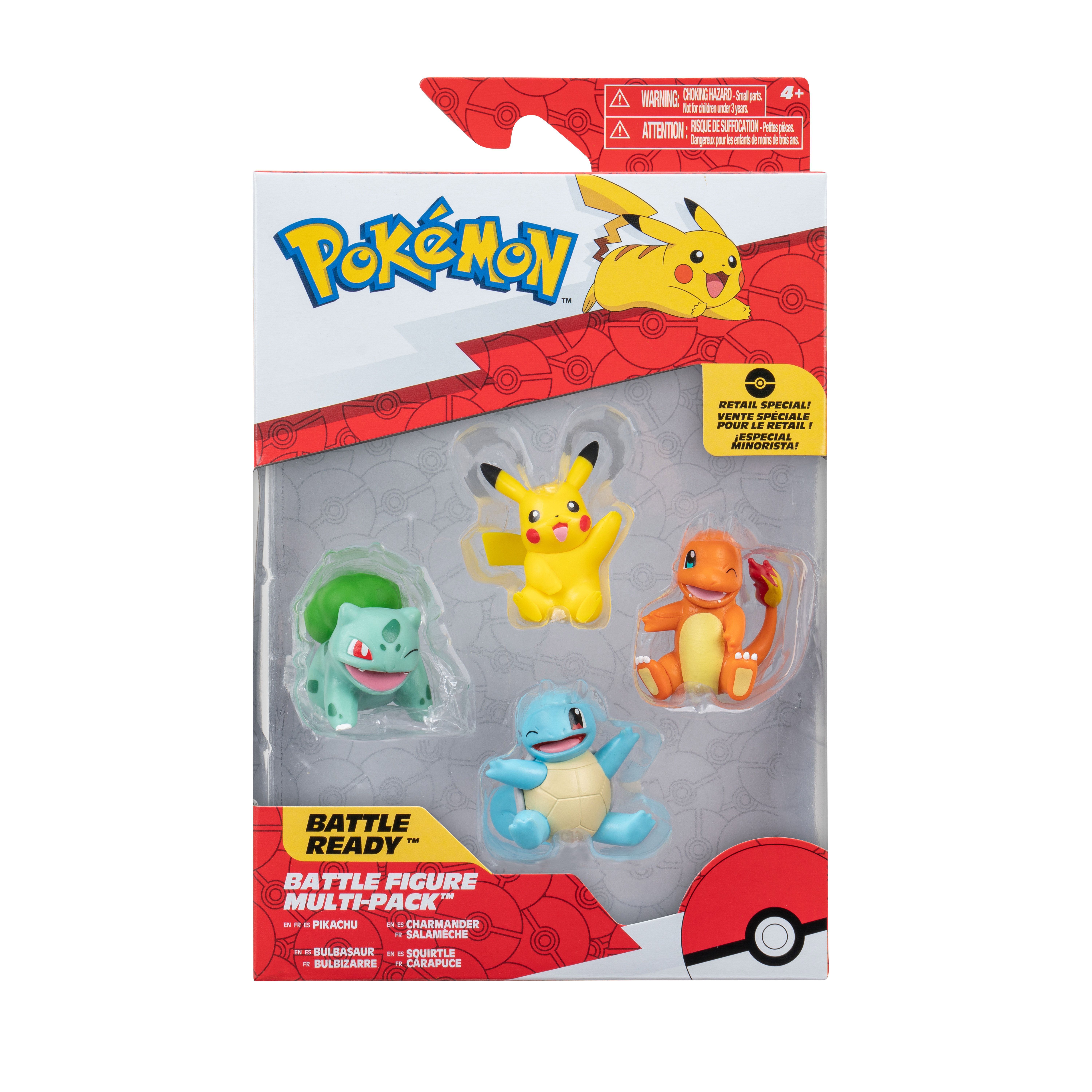 pokemon pack 4 figuras kanto  8bizak - 63222977 )