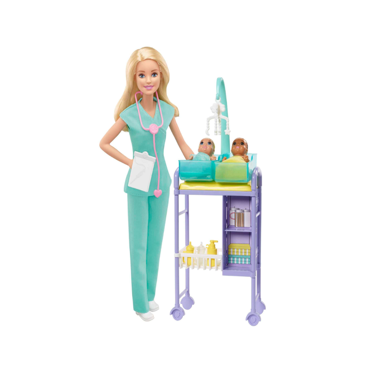 barbie pediatra playset (mattel gkh23)