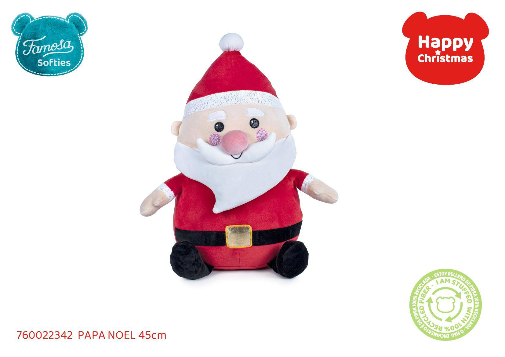 peluche papa noel 45 cms (famosa - 760022342)