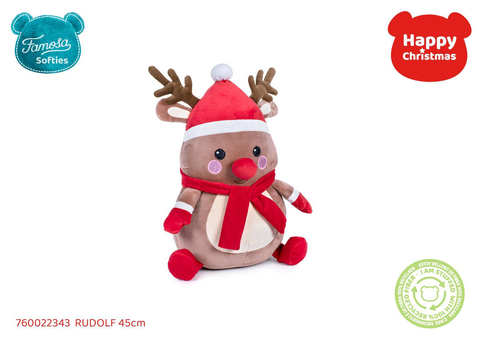 peluche rudolf 45 cm (famosa - 760022343)