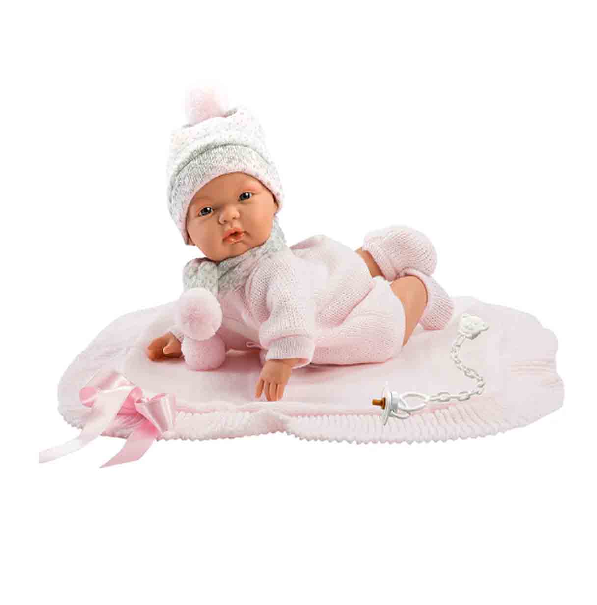 muñeca joelle llorona toquilla 38 cm (llorens - 38938)