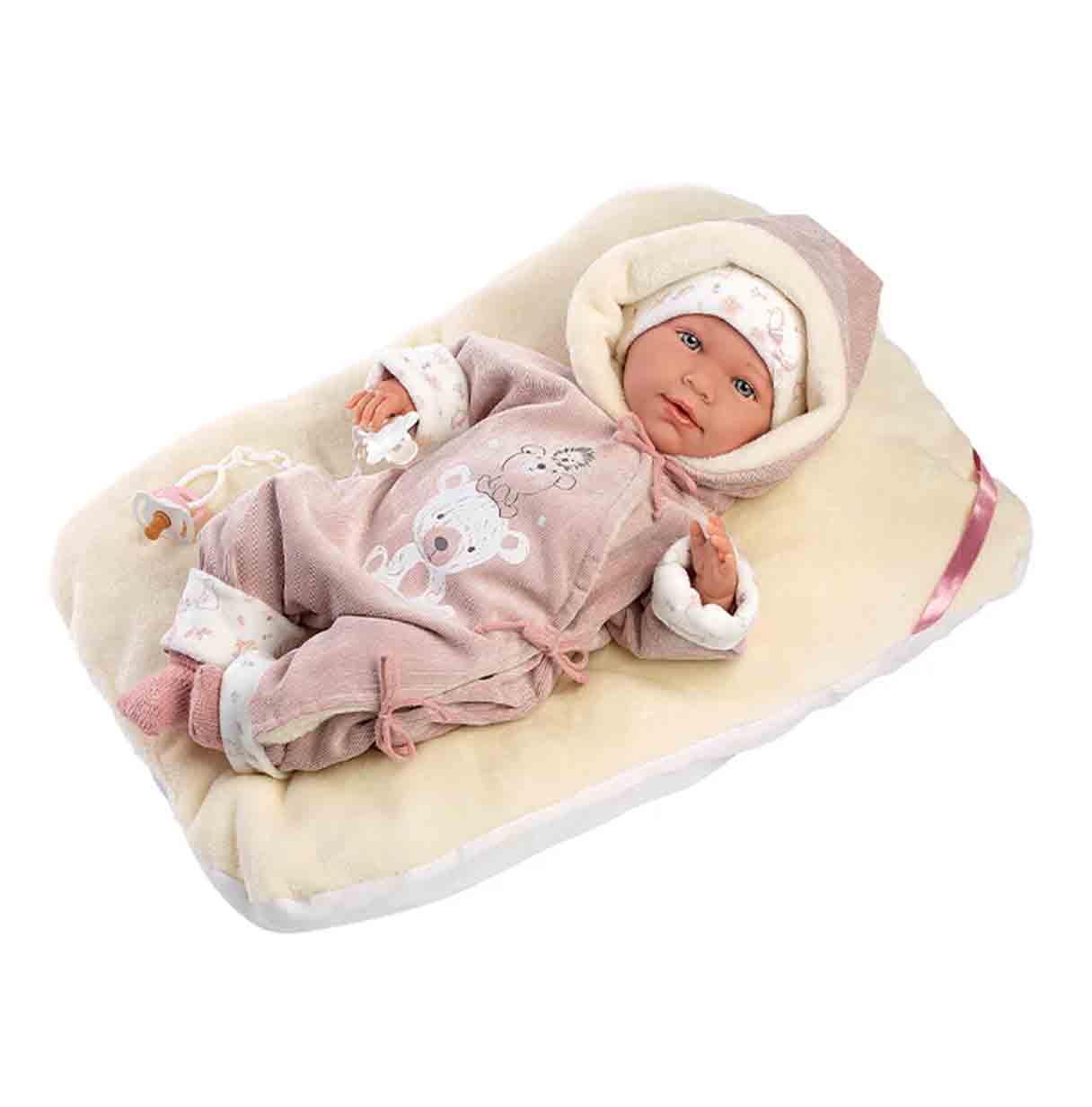 muñeca lala llorona buzo ositos 42 cm ( llorens - 74106)