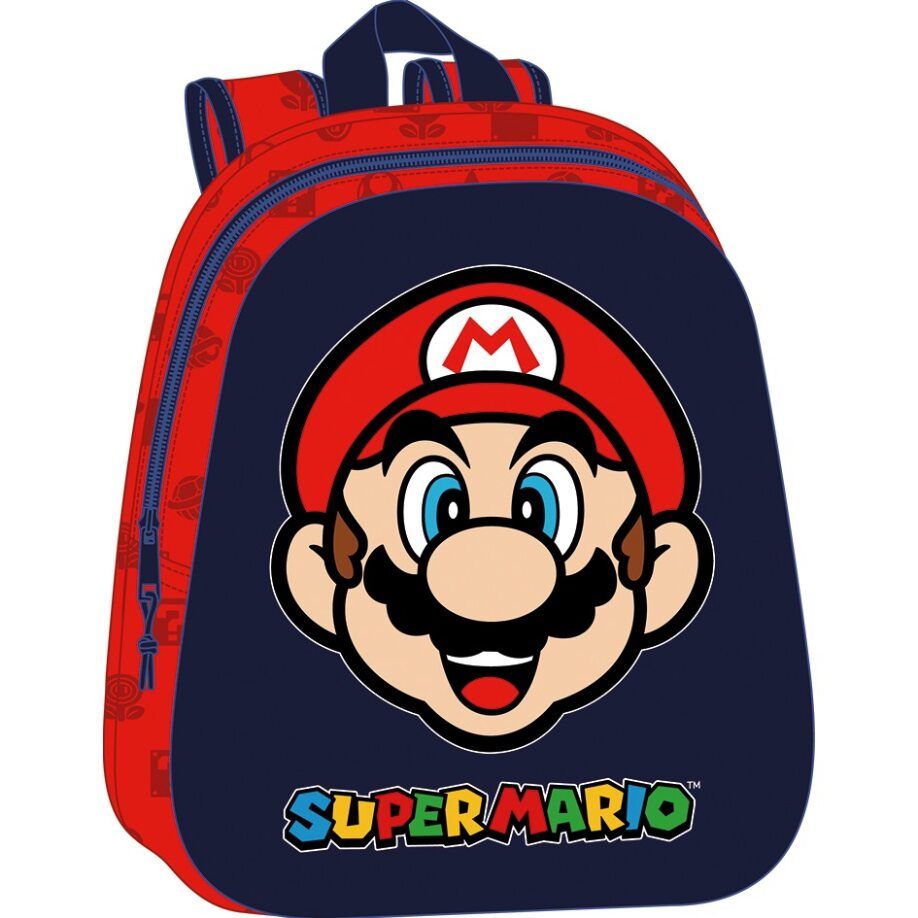 super mario mochila 3d (safta - 622477890 )