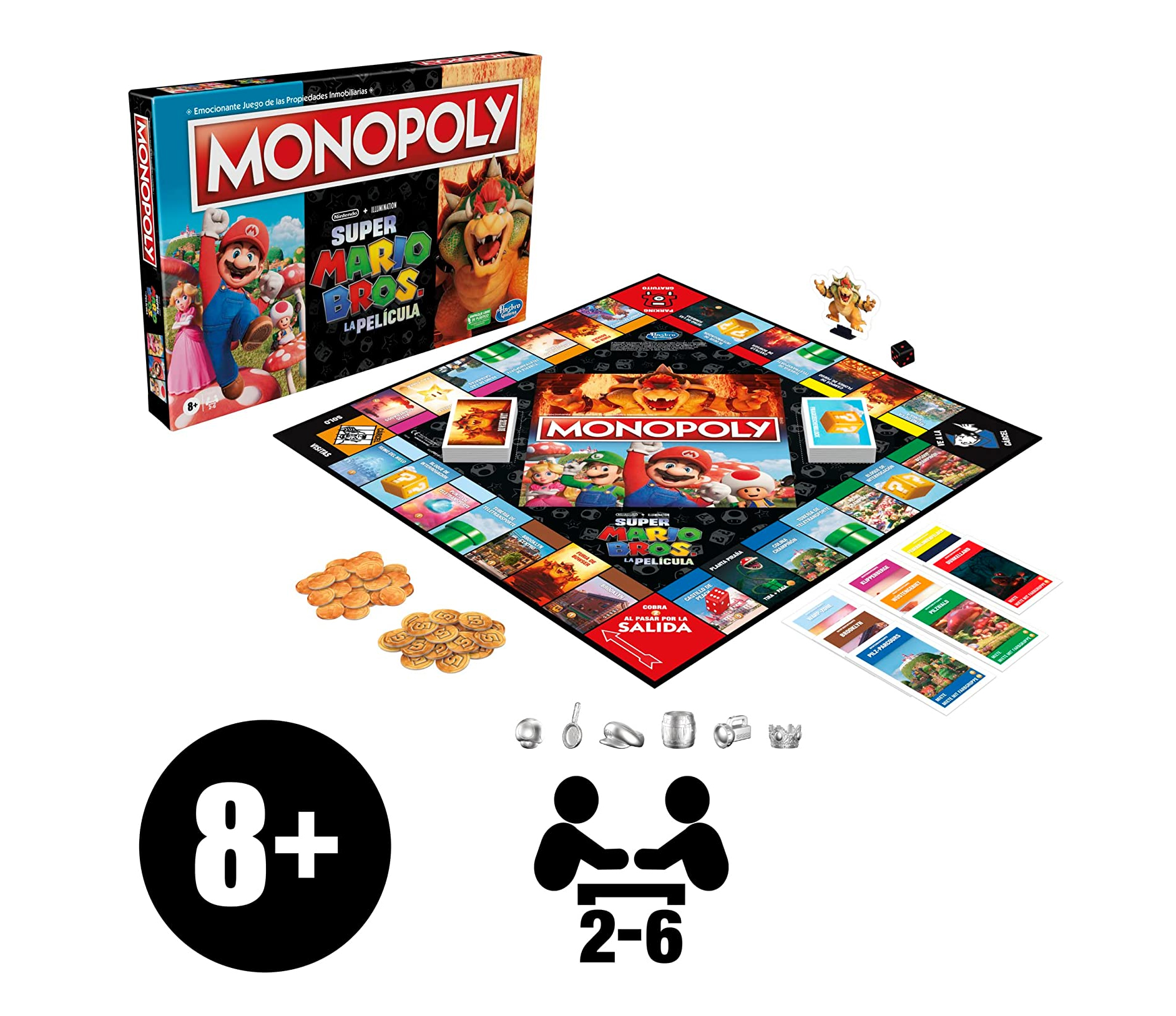 monopoly super mario movie (hasbro - f6818105)