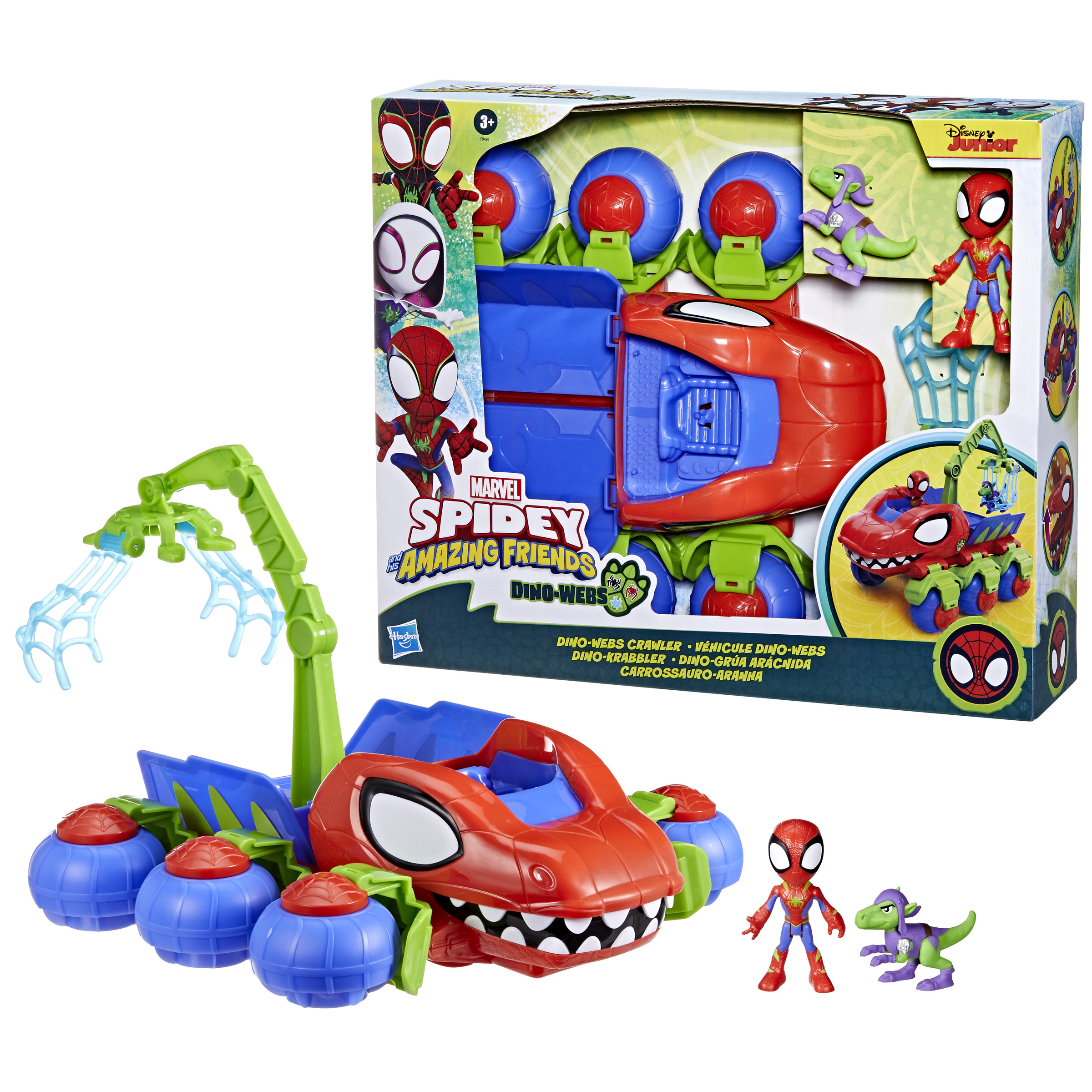 spidey dino webs team vehicle (hasbro -f94805l0 )